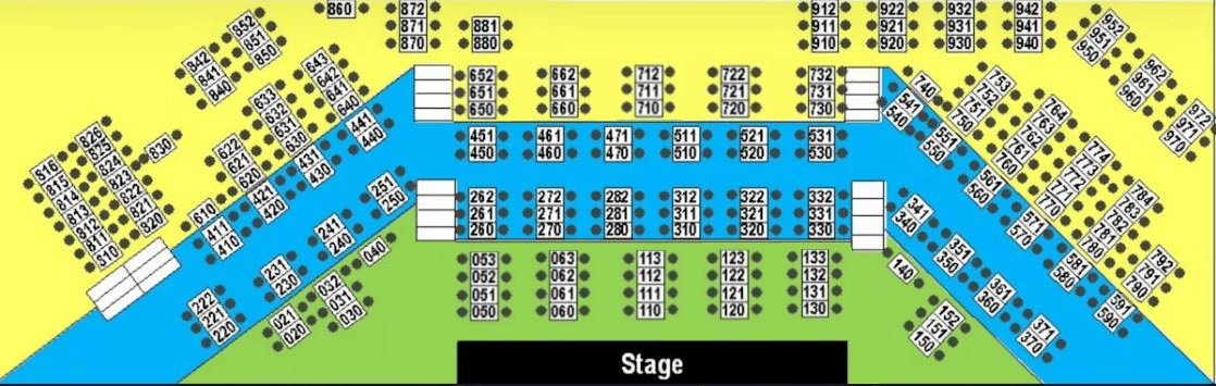 A Map of Jubilations Dinner Theatre