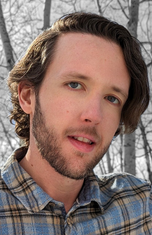 a man looking at the camera