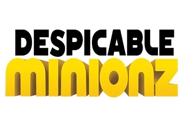 Text logo reading 'DESPICABLE' in black and 'MINIONZ' in yellow.